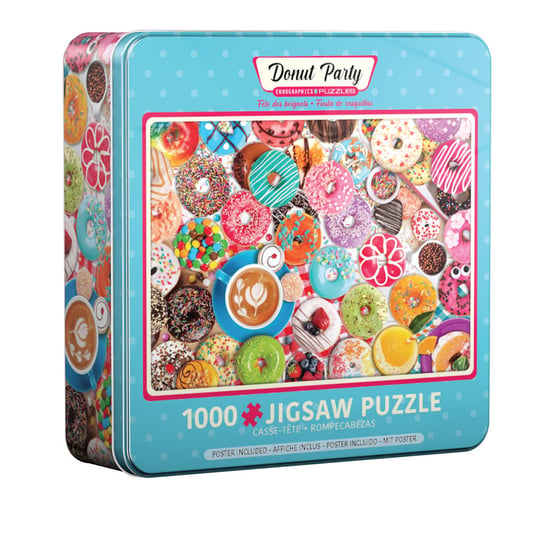 Eurographics, puzzle, Donut Party Tin, 1000 el. EuroGraphics