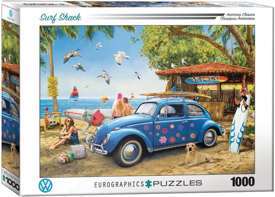 Eurographics, puzzle, Eg-Vw Beetle Surf Shack, 1000 el. EuroGraphics