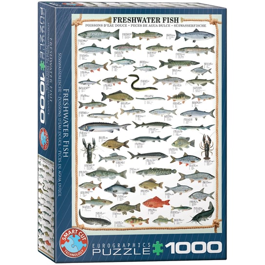 Eurographics, puzzle, Freshwater Fish, 1000 el. EuroGraphics