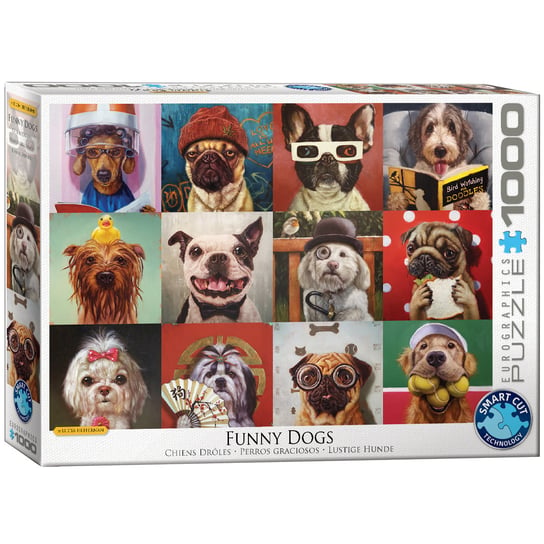 Eurographics, puzzle, Funny Dogs By Lucia Heffernan, 1000 el. EuroGraphics