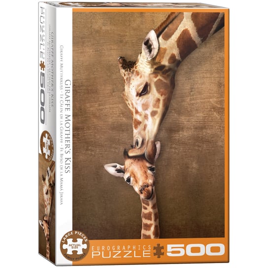 Eurographics, puzzle, Giraffe Mother S Kiss, 500 el. EuroGraphics
