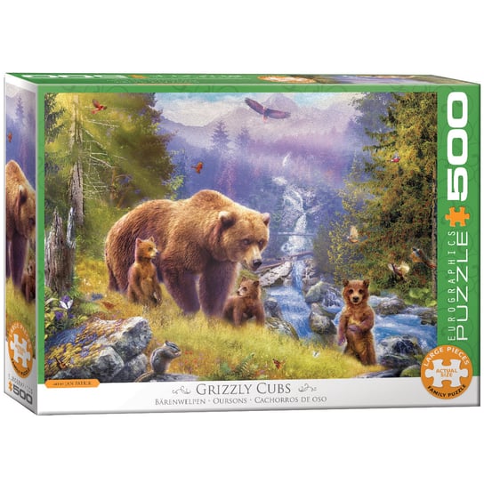 Eurographics, puzzle, Grizzly Cubs By Jan Patrik, 500 el. EuroGraphics