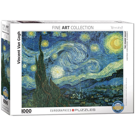 Eurographics, puzzle, Gwiaździsta noc, Vincent van Gogh, 1000 el. EuroGraphics