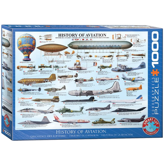 Eurographics, puzzle, History Of Aviation, 1000 el. EuroGraphics