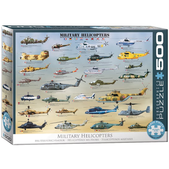 Eurographics, puzzle, Military Helicopters, 500 el. EuroGraphics