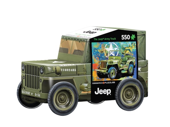 Eurographics, puzzle, Military Jeep Tin, 550 el. EuroGraphics