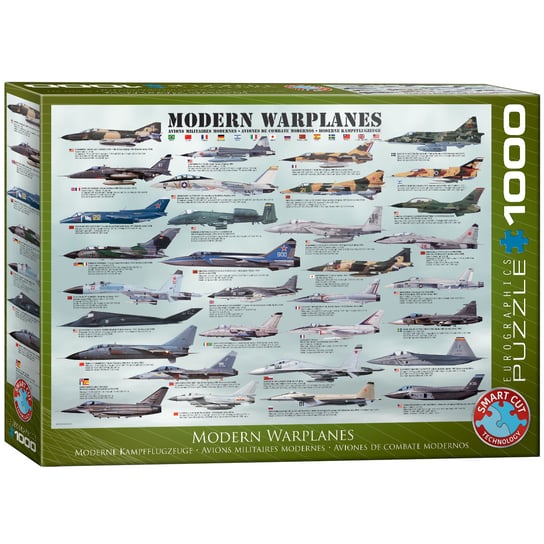 Eurographics, puzzle, Modern Warplanes, 1000 el. EuroGraphics