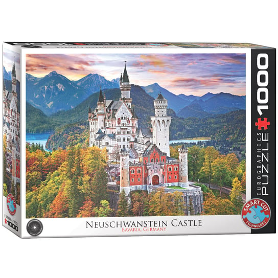 Eurographics, puzzle, Neuschwanstein Castle Germany, 1000 el. EuroGraphics