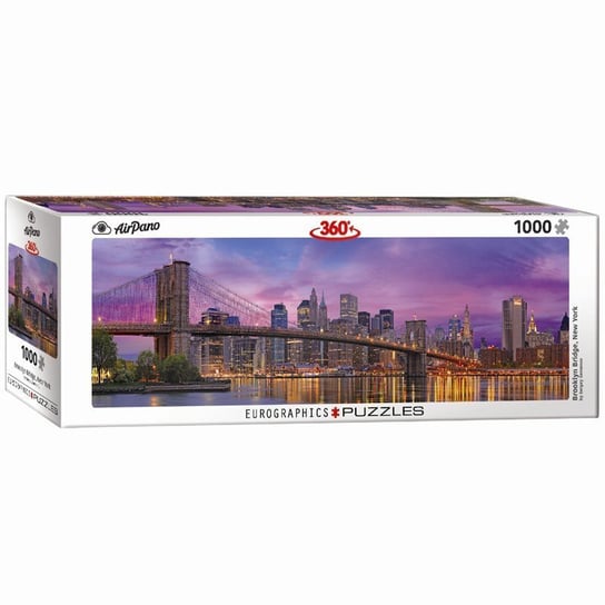 Eurographics, puzzle, Panoramic Brooklyn Bridge New York, 1000 el. EuroGraphics