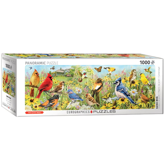 Eurographics, puzzle, Panoramic Garden Birds, 1000 el. EuroGraphics