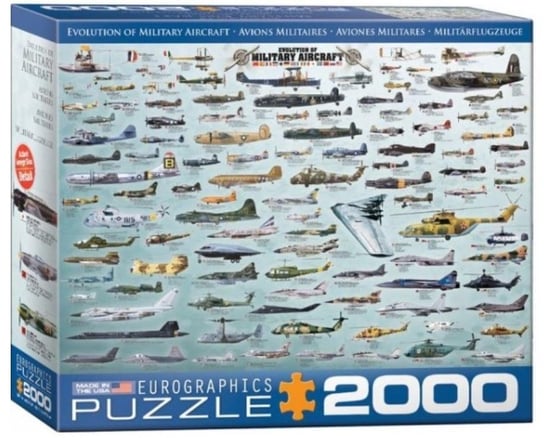 Eurographics, puzzle, Samoloty i helikoptery, 2000 el. EuroGraphics
