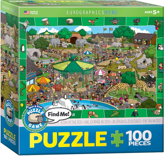 Eurographics, puzzle, Smartkids, a day in The zoo, 100 el. EuroGraphics