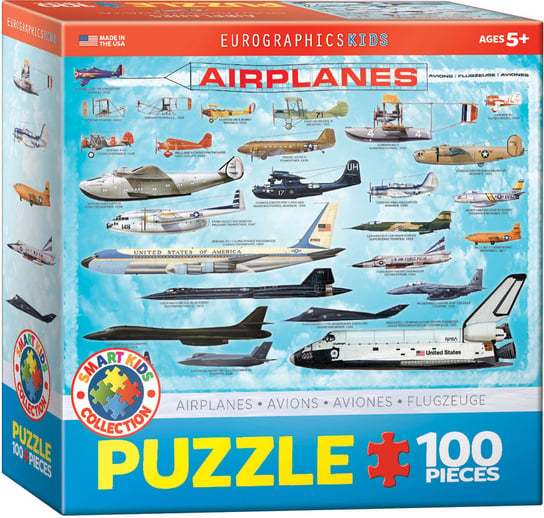 Eurographics, puzzle, Smartkids, Airplanes, 100 el. EuroGraphics