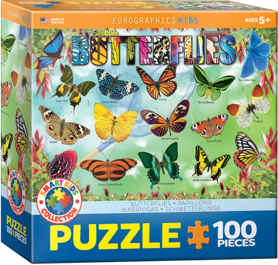 Eurographics, puzzle, Smartkids, Butterflies, 100 el. EuroGraphics
