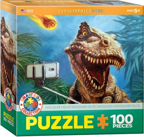 Eurographics, puzzle, Smartkids, Dinosaurier Selfie By L., 100 el. EuroGraphics