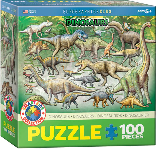 Eurographics, puzzle, Smartkids, Dinosaurs, 100 el. EuroGraphics