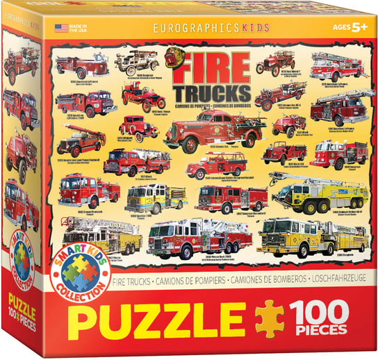 Eurographics, puzzle, Smartkids, Fire Trucks, 100 el. EuroGraphics