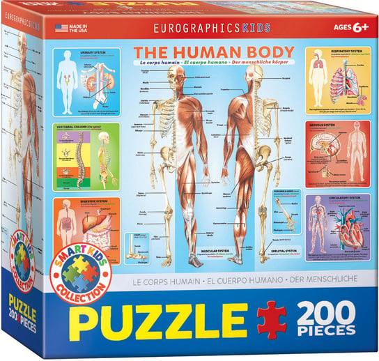 Eurographics, puzzle, Smartkids, The Human Body, 200 el. EuroGraphics