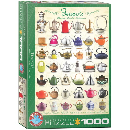 Eurographics, puzzle, Teapots, 1000 el. EuroGraphics