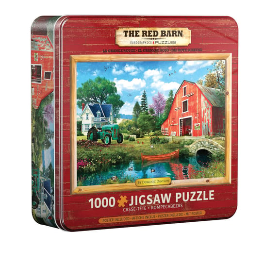 Eurographics, puzzle, The Red Barn By Dominic Davison Tin, 1000 el. EuroGraphics