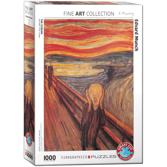 Eurographics, puzzle, The Scream by Edvard Munch, 1000 el. EuroGraphics