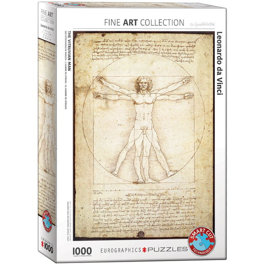 Eurographics, puzzle, The Vitruvian Man by Leonardo da Vinci, 1000 el. EuroGraphics