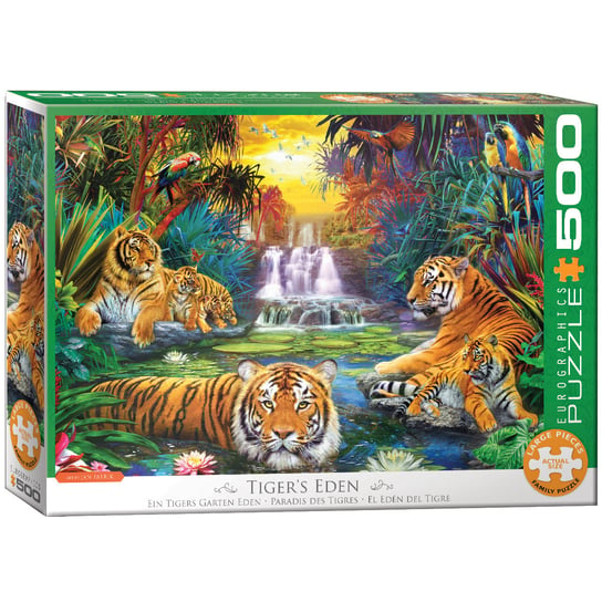 Eurographics, puzzle, Tigers Eden, 500 el. EuroGraphics