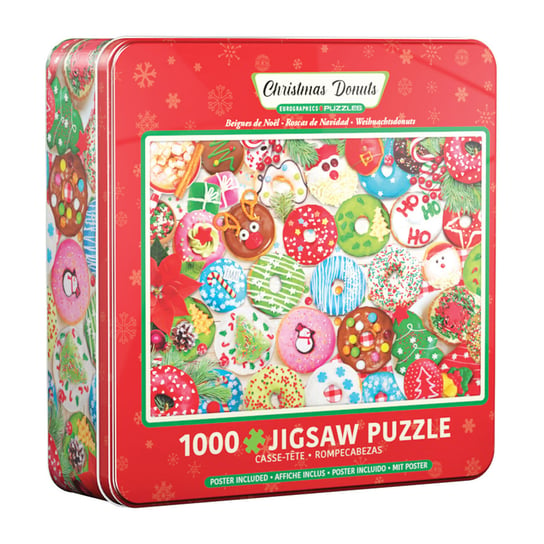 Eurographics, puzzle, Tin Christmas Donuts, 1000 el. EuroGraphics