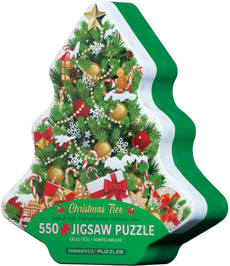 Eurographics, puzzle, Tin Christmas Tree, 550 el. EuroGraphics