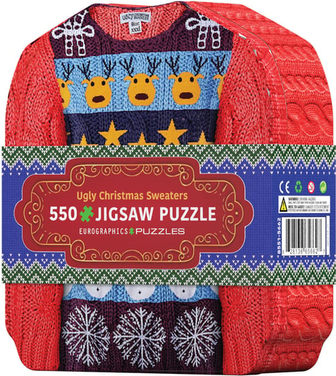 Eurographics, puzzle, Tin Ugly Christmas Sweaters, 550 el. EuroGraphics