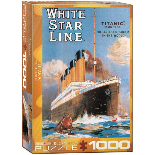 Eurographics, puzzle, White Star Line Titanic, 1000 el. EuroGraphics