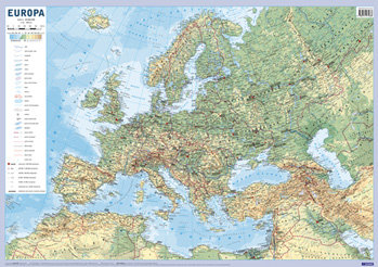 Europa 1:10 000 000 B2 Mapa Ścienna Wydawnictwo Demart
