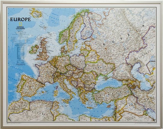Europa Classic mapa ścienna polityczna do wpinania - pinboard, 1:8 399 000, 77x61 cm, National Georaphic National geographic