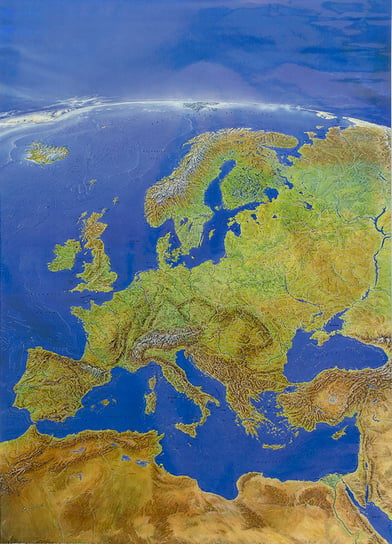 Europa - mapa ścienna panoramiczna na podkładzie do wpinania - pinboard, Stiefel Opracowanie zbiorowe