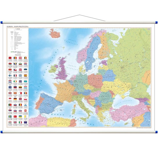 Europa - mapa ścienna polityczna 1:3 250 000 Opracowanie zbiorowe