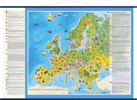 Europa młodego odkrywcy. Mapa ścienna Europy dla dzieci Opracowanie zbiorowe