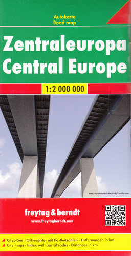 Europa Środkowa. Mapa samochodowa 1:2 000 000 Freytag & Berndt