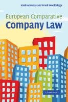 European Comparative Company Law Andenas Mads, Wooldridge Frank