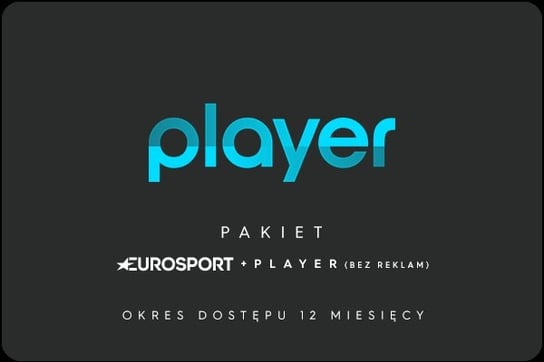 EUROSPORT EXTRA + PLAYER (bez reklam) 12 miesięcy Inne lokalne