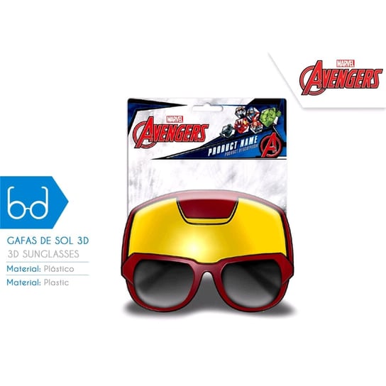 Euroswan, okulary przeciwsłoneczne 3D Iron Man, czerwone Euroswan