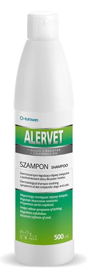 Eurowet Alervet szampon łagodzący podrażnienia dla psów i kotów 500ml EUROWET
