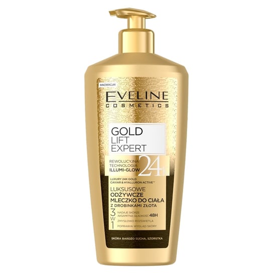 Eveline Cosmetics, 24k Gold, luksusowe mleczko z drobinkami złota, 350 ml Eveline Cosmetics