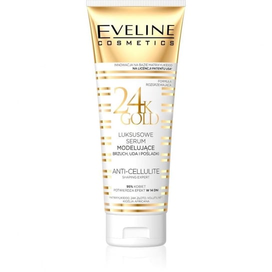 Eveline Cosmetics, 24k Gold, serum modelujące brzuch, uda i pośladki, 250 ml Eveline Cosmetics