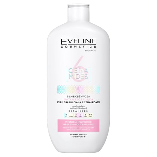 Eveline Cosmetics, 6 Ceramides, Silnie Odżywcza Natłuszczająca Emulsja Do Ciała, 350 Ml Eveline Cosmetics