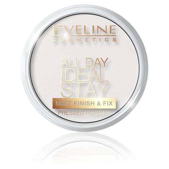 Eveline Cosmetics, All Day Ideal Stay Matt Finish&Fix Pressed, matująco-utrwalający puder do twarzy 60 White, 12 g Eveline Cosmetics