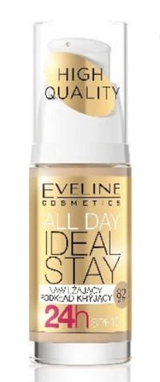 Eveline Cosmetics, All Day Ideal Stay, nawilżający podkład kryjący 82 Beige, SPF 10, 30 ml Eveline Cosmetics