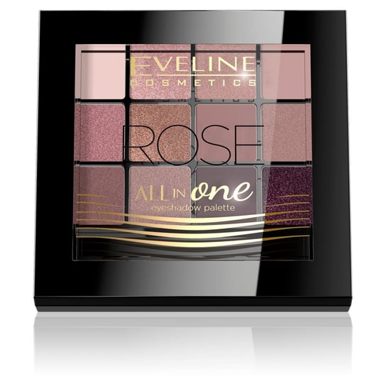 Eveline Cosmetics, All in One, Paleta 12 cieni do powiek, Rose Eveline Cosmetics