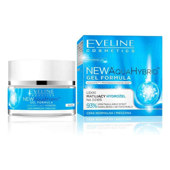 Eveline Cosmetics, Aqua Hybrid Gel Formula, lekki matujący hydrożel dla cery normalnej na dzień, 50 ml Eveline Cosmetics