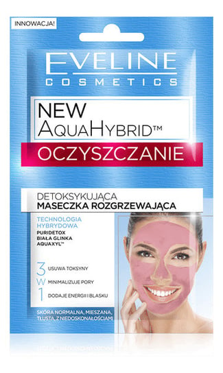 Eveline Cosmetics, Aqua Hybrid, maseczka detoksykująco-rozgrzewająca, 2x5 ml Eveline Cosmetics