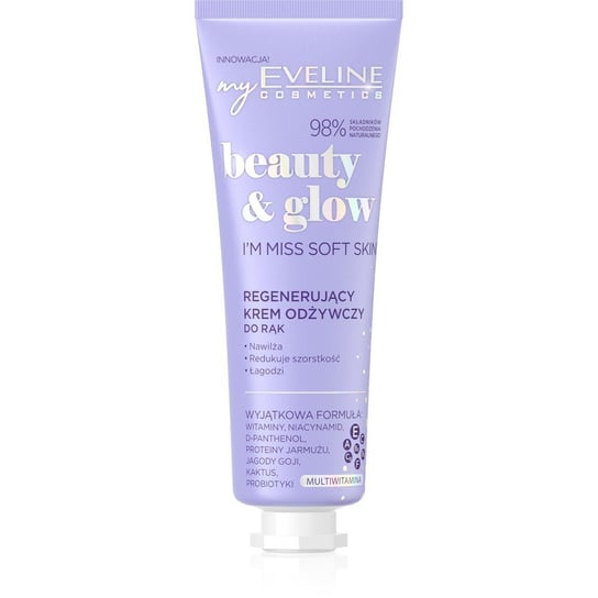 Eveline Cosmetics, Beauty & Glow, Regenerujący krem odżywczy do rąk I`m Miss Soft Skin, 50 ml Eveline Cosmetics